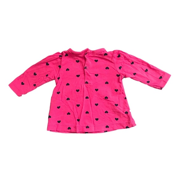 🌸3/$10🌸Child of Mine baby girl long sleeve shirt with 🙉 Monkey 0-3M🌸 - Picture 2 of 4